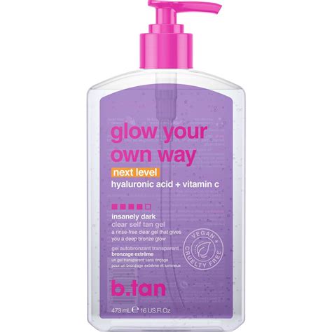 b tan clear tanning gel